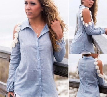 Women's Hollow Floral Shirt Top - LuckyFash™