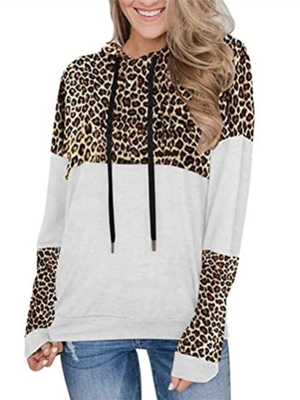 Women's Hoodies Casual Commuting Leopard Print Long Sleeve Plush Hoodie - LuckyFash™