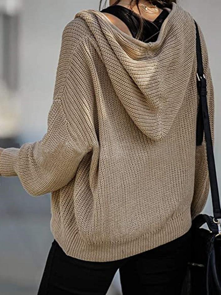 Women's Hoodies Casual Drawstring Zipper Sweater Cardigan Hoodie - LuckyFash™