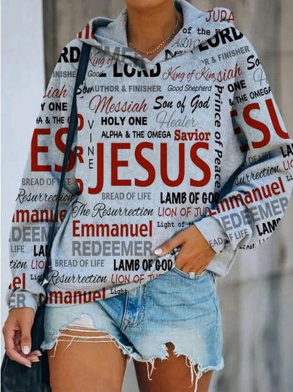 Women's Hoodies Casual Letter Print Long Sleeve Hoodie - LuckyFash™