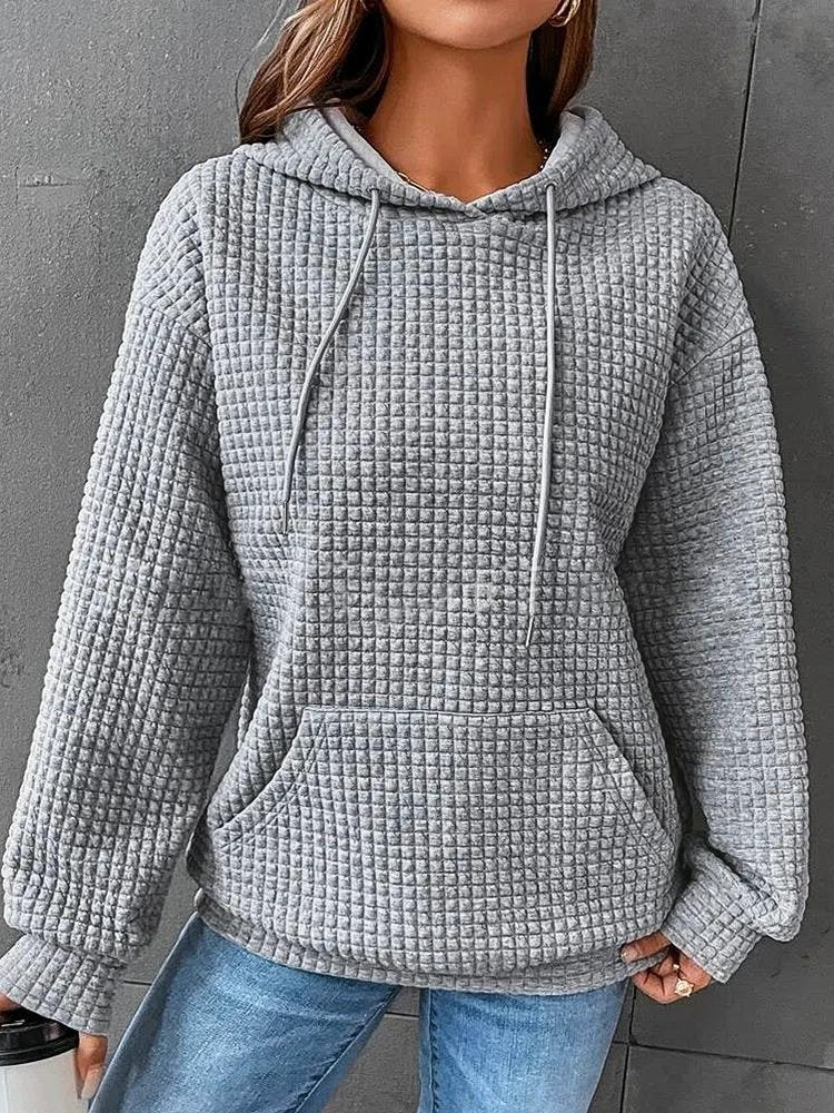 Hoodies Casual Loose Solid Pullover Hoody - LuckyFash™