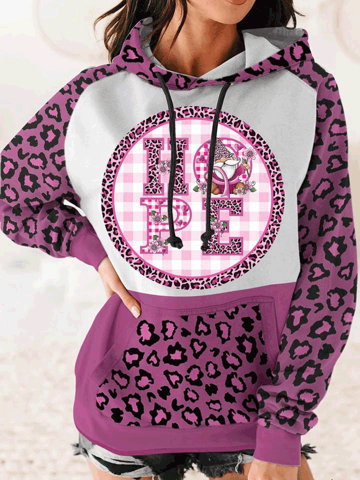 Women's Hoodies Casual Print Pocket Drawstring Hoody - LuckyFash™
