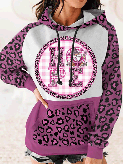 Women's Hoodies Casual Print Pocket Drawstring Hoody - LuckyFash™