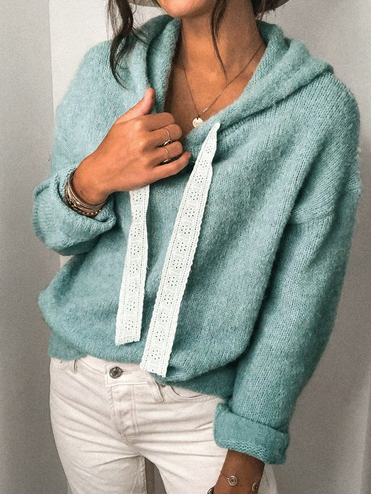 Women's Hoodies Casual Solid Drawstring Long Sleeve Hoodie - LuckyFash™