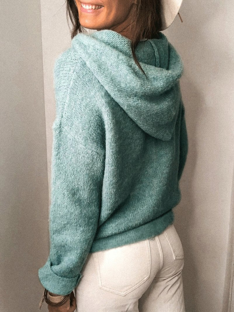 Women's Hoodies Casual Solid Drawstring Long Sleeve Hoodie - LuckyFash™