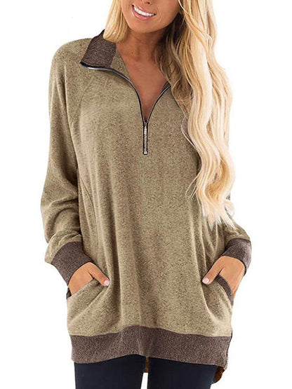 Hoodies Casual Zipper Pocket Long Sleeve Sweatshirt - LuckyFash™