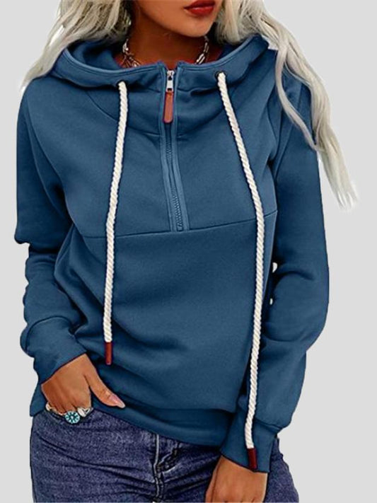 Women's Hoodies Front Zip Long Sleeve Cool Hoodie - LuckyFash™