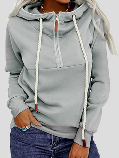 Women's Hoodies Front Zip Long Sleeve Cool Hoodie - LuckyFash™