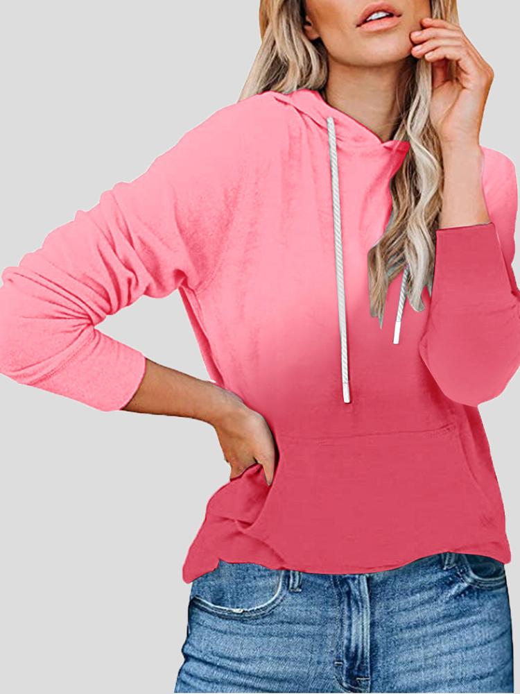Women's Hoodies Gradient Tie-Dye Pocket Long Sleeve Hoody - LuckyFash™