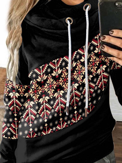 Women's Hoodies Graphic Print Drawstring Long Sleeve Hoodie - LuckyFash™