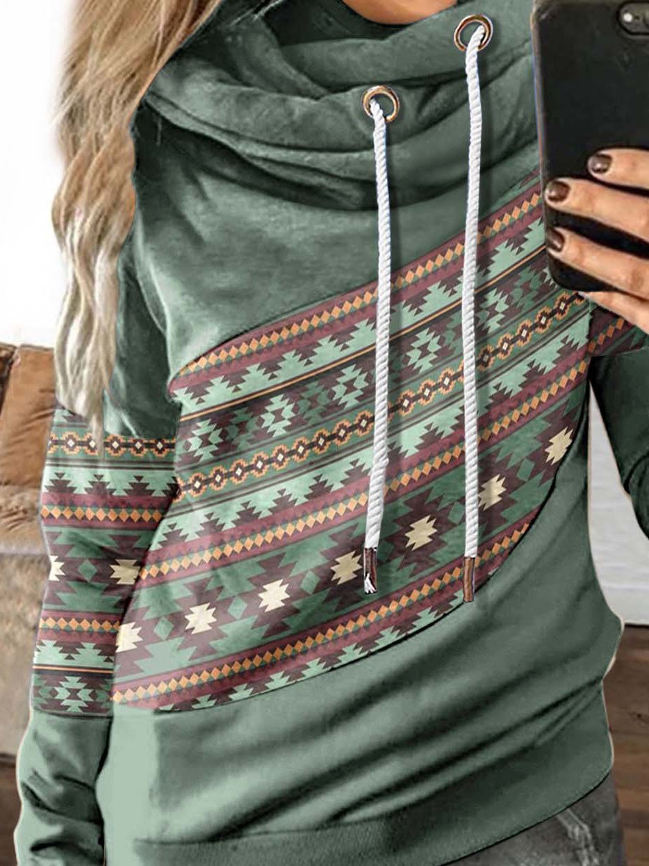 Women's Hoodies Graphic Print Drawstring Long Sleeve Hoodie - LuckyFash™