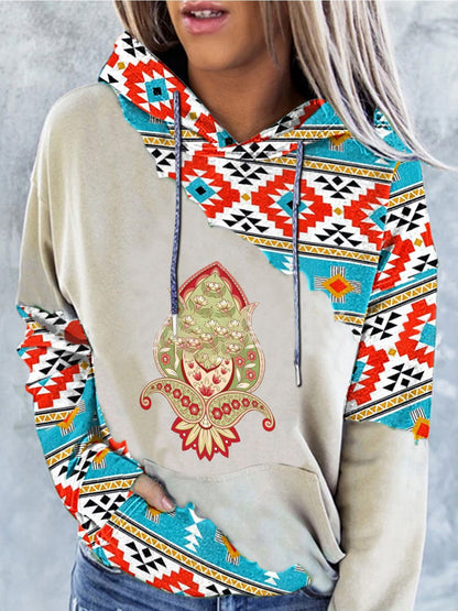 Women's Hoodies Graphic Print Pocket Long Sleeve Drawstring Hoodie - LuckyFash™