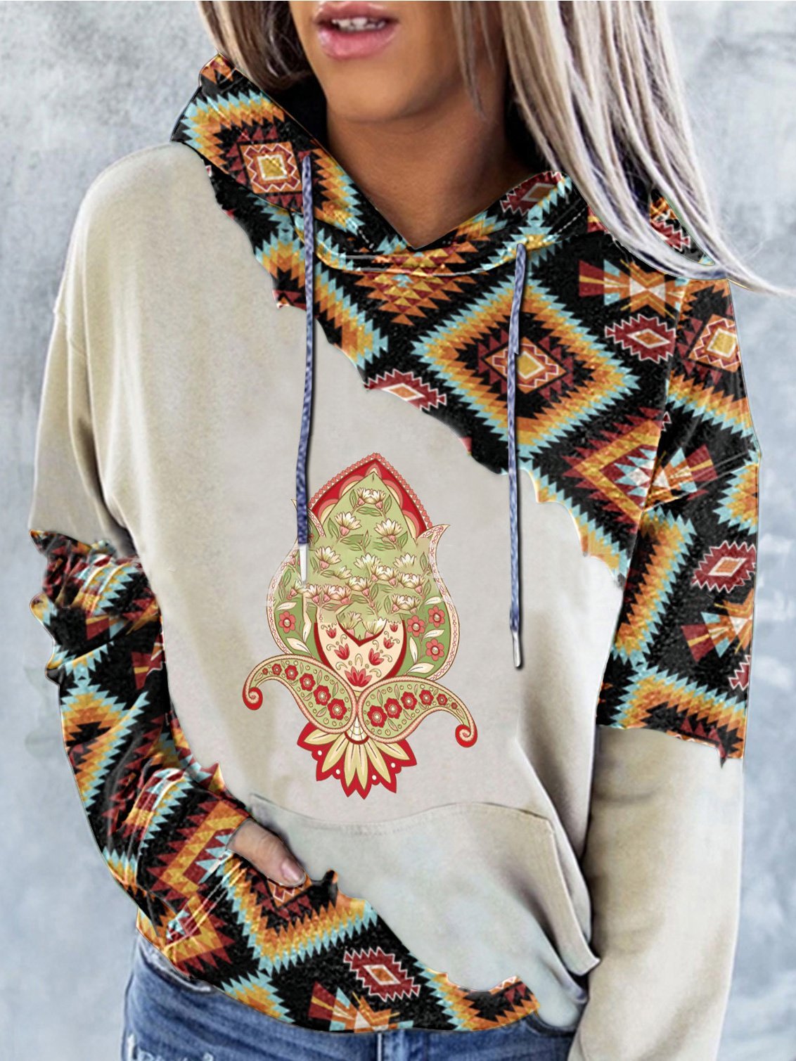 Women's Hoodies Graphic Print Pocket Long Sleeve Drawstring Hoodie - LuckyFash™