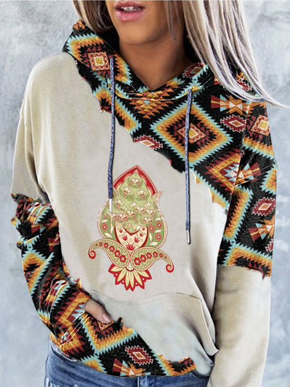 Women's Hoodies Graphic Print Pocket Long Sleeve Drawstring Hoodie - LuckyFash™