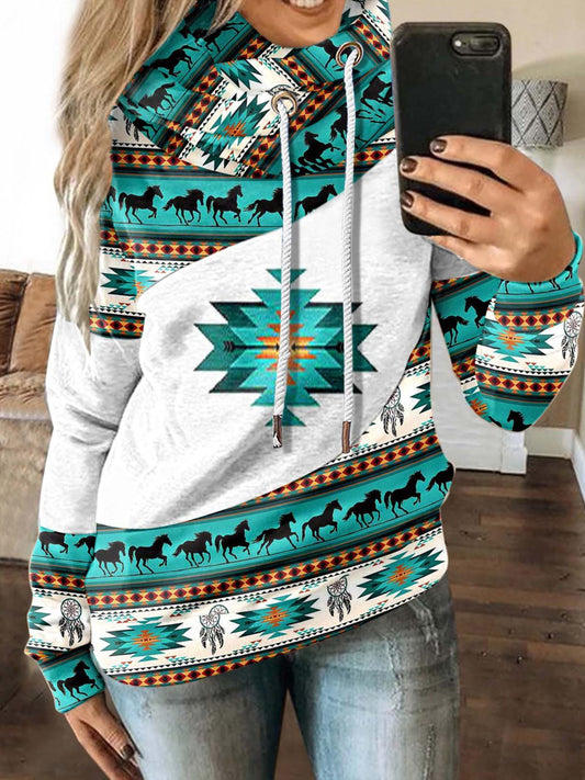 Women's Hoodies Graphic Printing Long Sleeve Thickened Fleece Hoodie - LuckyFash™