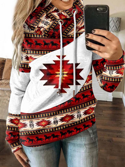 Women's Hoodies Graphic Printing Long Sleeve Thickened Fleece Hoodie - LuckyFash™