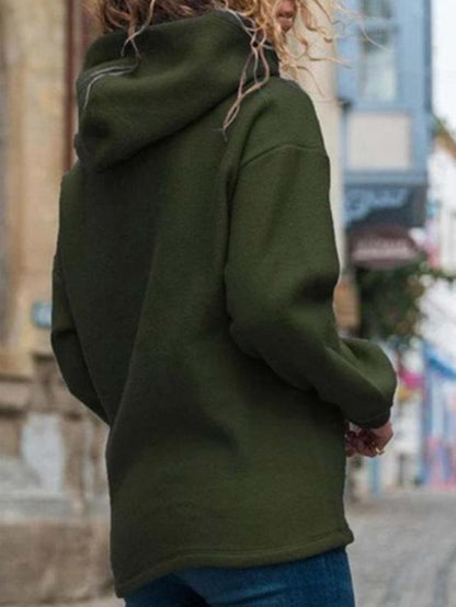 Women's Hoodies Heart-Shaped Animal Footprint Print Long Sleeve Hoody - LuckyFash™