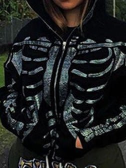 Women's Hoodies Hot-Diamond Zip Long Sleeve Hoody - LuckyFash™