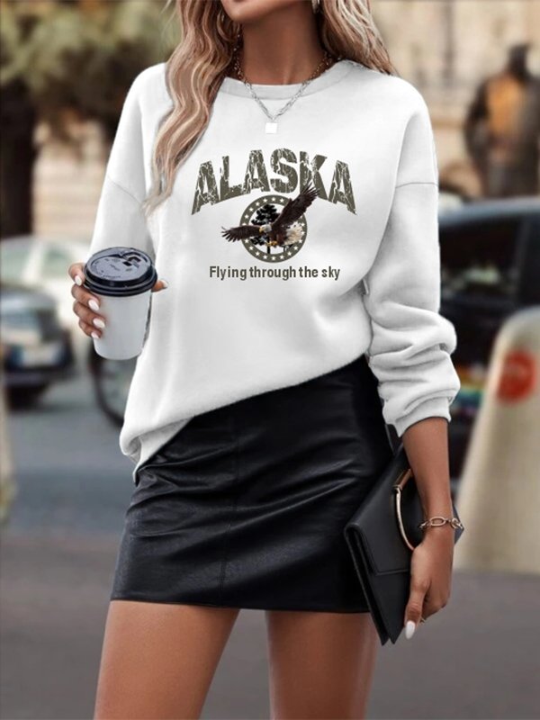 Women's Hoodies Long Sleeve Printed Pullover Sweatshirt - LuckyFash™