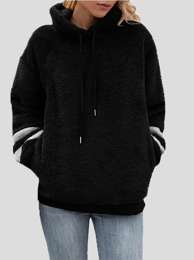 Hoodies Plush Fleece Pocket Long Sleeve Hoody - LuckyFash™