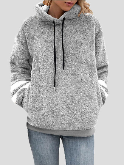 Hoodies Plush Fleece Pocket Long Sleeve Hoody - LuckyFash™