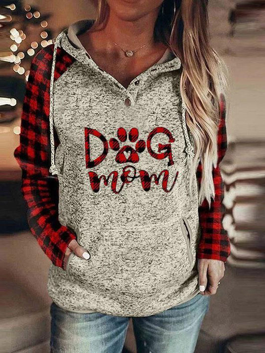 Women's Hoodies Print Pocket Drawstring Long Sleeve Hoodie - LuckyFash™
