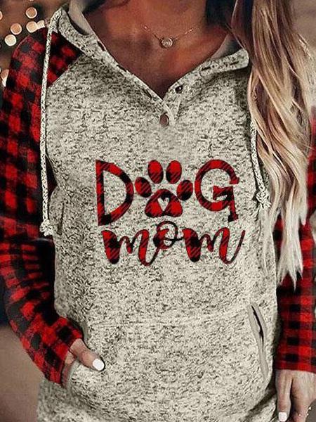 Women's Hoodies Print Pocket Drawstring Long Sleeve Hoodie - LuckyFash™