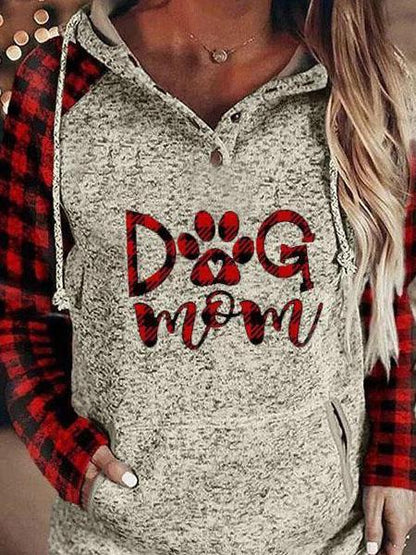 Women's Hoodies Print Pocket Drawstring Long Sleeve Hoodie - LuckyFash™