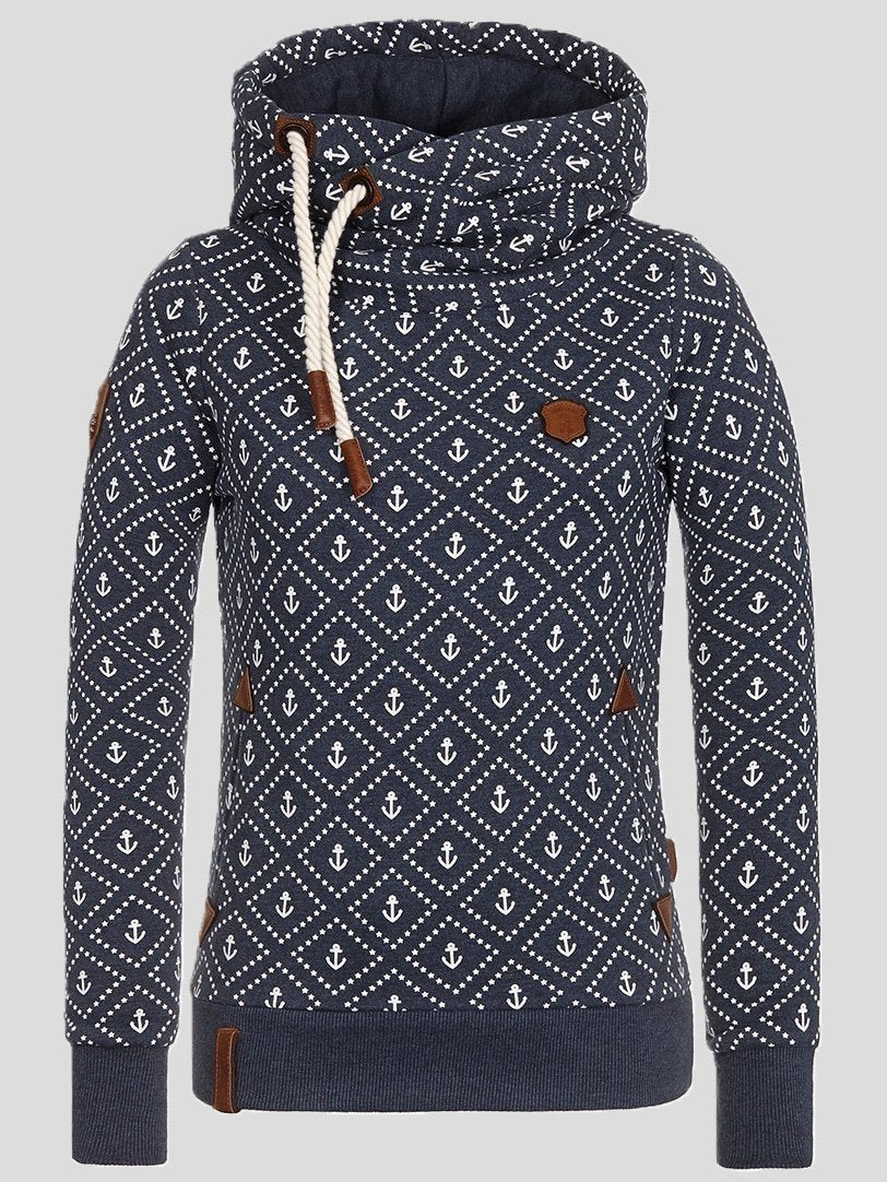 Women's Hoodies Printed Pocket Drawstring Long Sleeve Hoodie - LuckyFash™