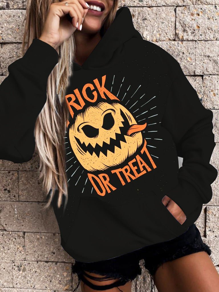 Hoodies Printed Pocket Long Sleeve Casual Hoody - LuckyFash™