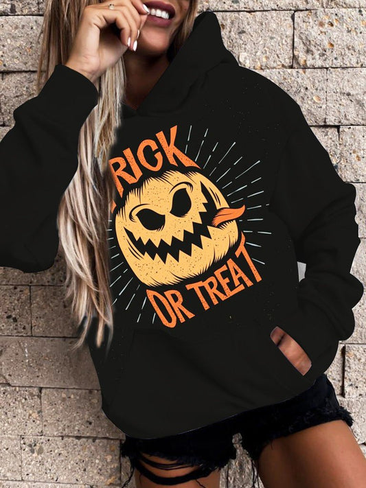 Hoodies Printed Pocket Long Sleeve Casual Hoody - LuckyFash™