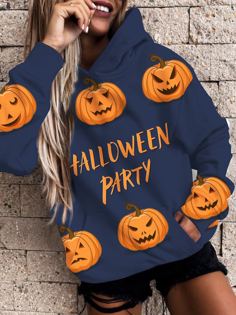 Hoodies Printed Pocket Long Sleeve Casual Hoody - LuckyFash™