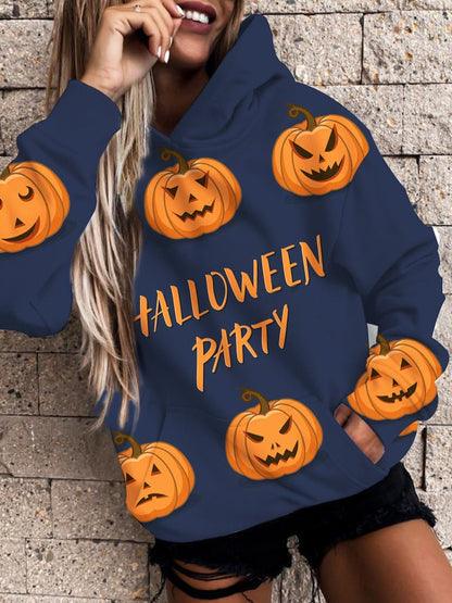 Hoodies Printed Pocket Long Sleeve Casual Hoody - LuckyFash™