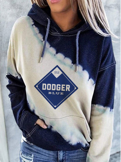 Hoodies Printed Pocket Pullover Drawstring Long Sleeve Hoody - LuckyFash™