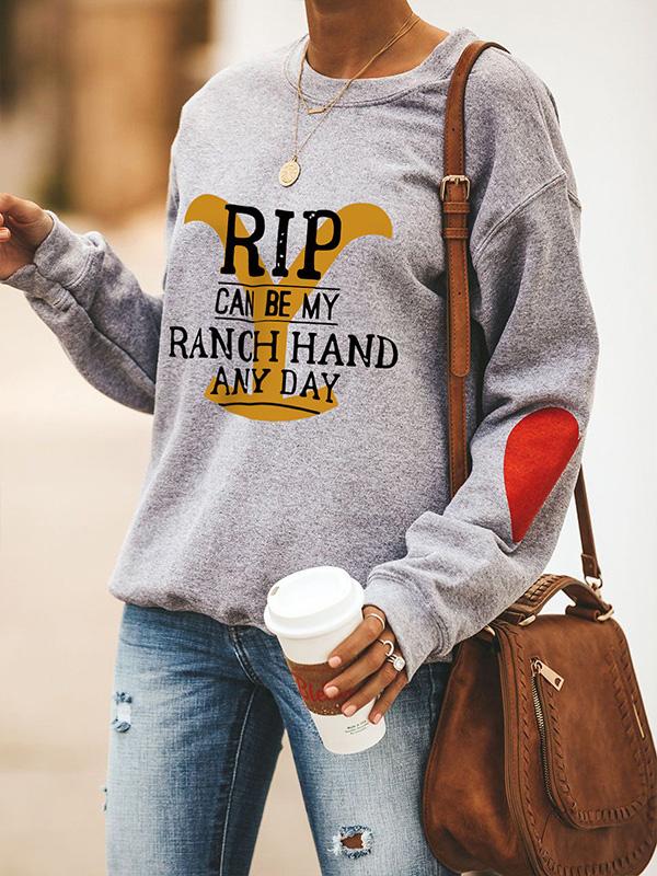 Women's Hoodies Round Neck Pullover Letter Print Long Sleeve Hoodies - LuckyFash™