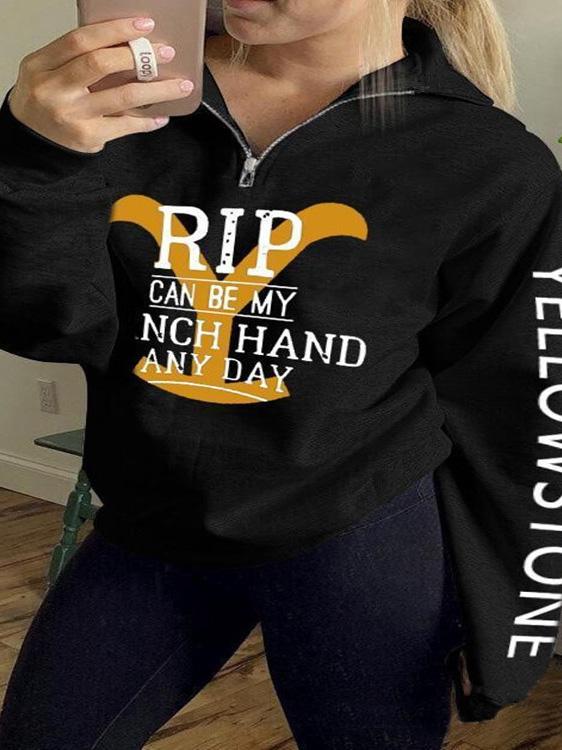 Women's Hoodies Stand-Up Collar Zipper Printing Long Sleeve Hoodies - LuckyFash™