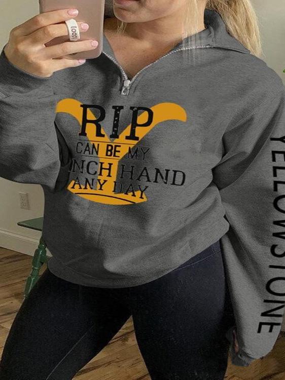 Women's Hoodies Stand-Up Collar Zipper Printing Long Sleeve Hoodies - LuckyFash™