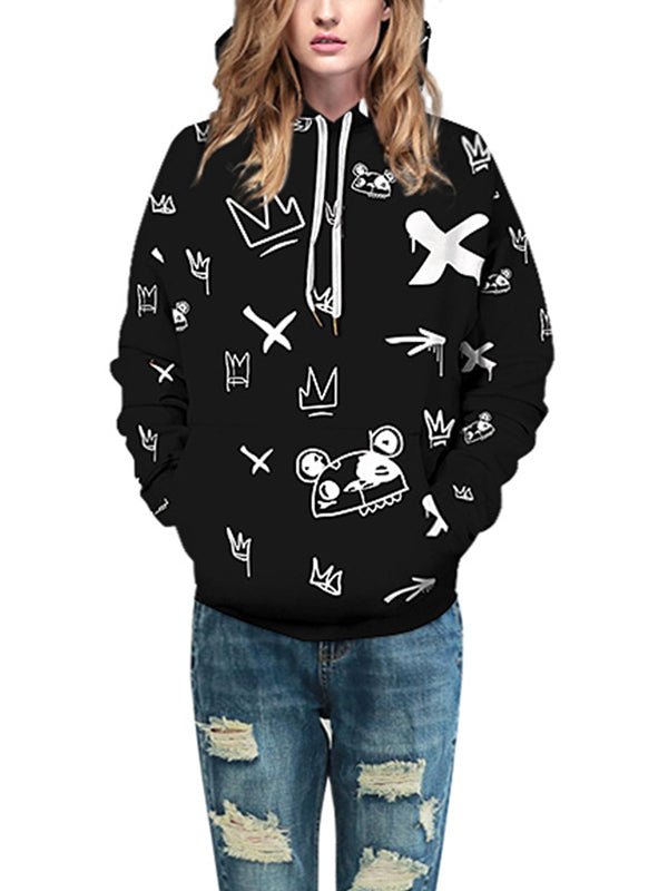Hoodies Sweater Digital Printing Long Sleeved Hooded - LuckyFash™