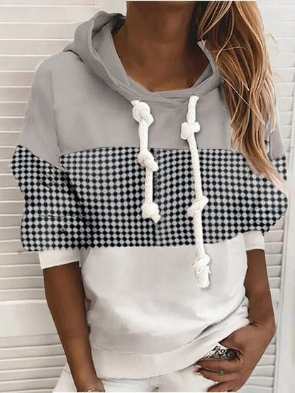 Women's Hoodies Three-Color Drawstring Long Sleeve Hoody - LuckyFash™