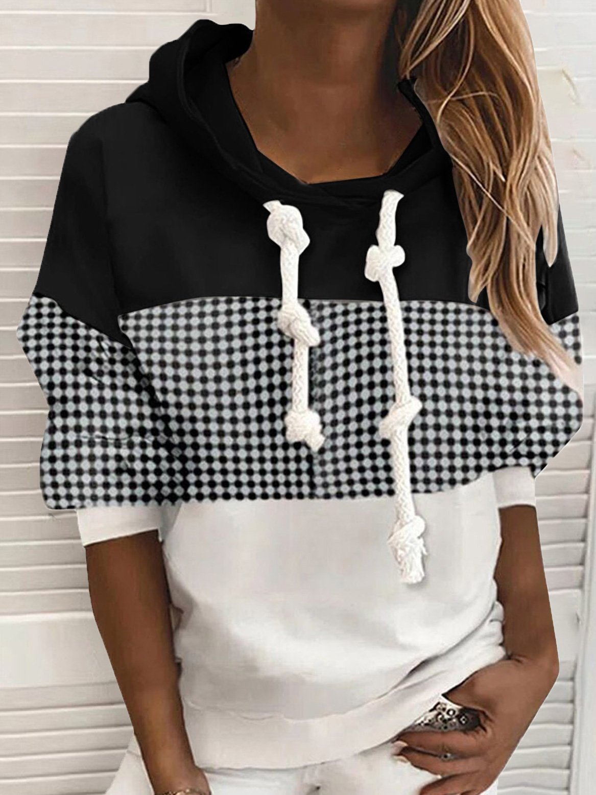 Women's Hoodies Three-Color Drawstring Long Sleeve Hoody - LuckyFash™