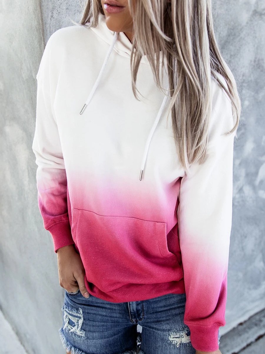 Women's Hoodies Tie Dye Printed Pocket Hooded Long Sleeve Hoodie - LuckyFash™