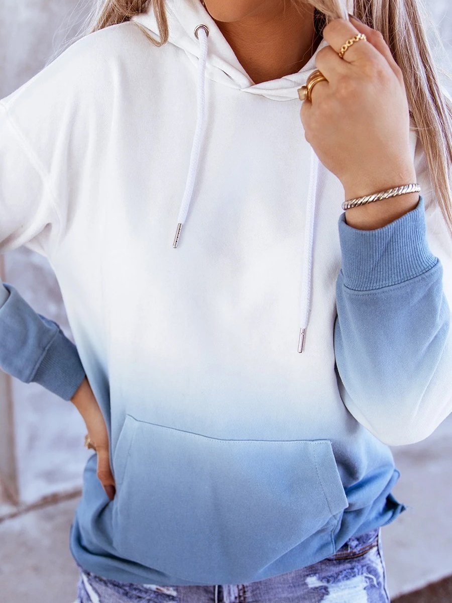 Women's Hoodies Tie Dye Printed Pocket Hooded Long Sleeve Hoodie - LuckyFash™