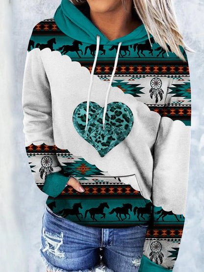 Women's Hoodies Vintage Graphic Print Pocket Casual Hoody - LuckyFash™