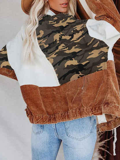 Women's Jackets Camouflage Printed Lapel Single-Breasted Jacket - LuckyFash™