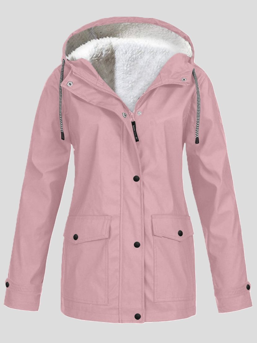 Women's Jackets Mountaineering Suit Zipper Pocket Hooded Plus Fleece Jacket - LuckyFash™