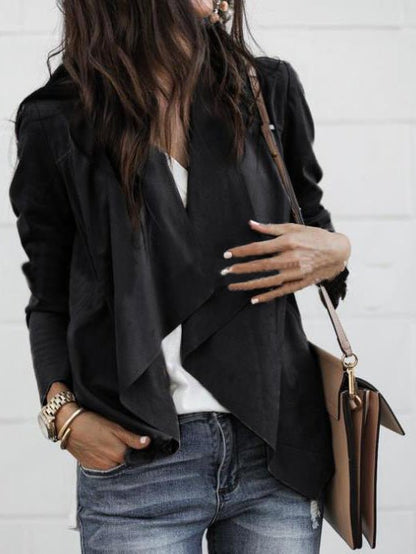 Women's Jackets Solid Lapel Casual Small Jacket - LuckyFash™