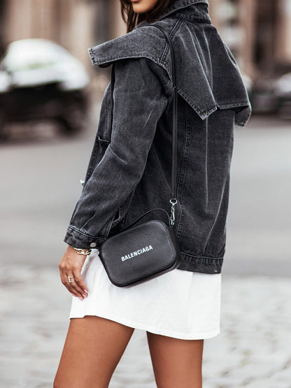 Women's Jackets Washed Button Long Sleeve Denim Jacket - LuckyFash™