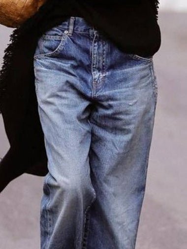 Women's Jeans Casual Pocket Straight Jeans - LuckyFash™