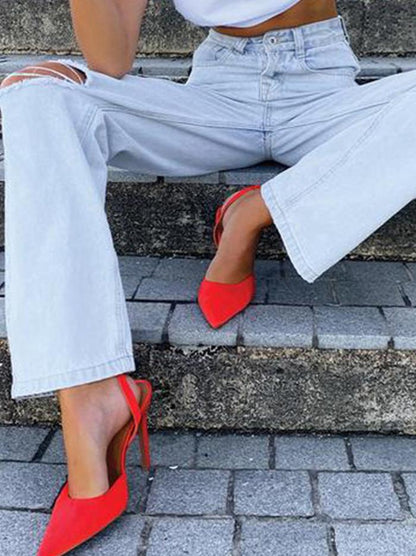 Women's Jeans Fashion Ripped High Waist Jeans - LuckyFash™