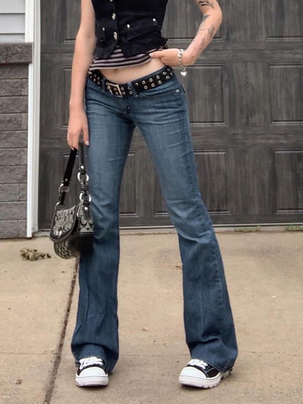 Women's Jeans High Waist Flare Slim Jeans - LuckyFash™